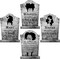 Outdoor Halloween Decorations, 4ct Large Hocus Pocus Witches Tombstones, Gravestone Decor Yard Signs with Stakes, 16" Tall Realistic Scary Graveyard Headstone, for Kids Home Party